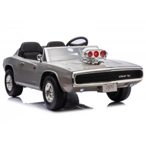 Dodge Charger R/T DLS-K12 400W 24V/7Ah akumuliatorinis automobilis (Pilkas)